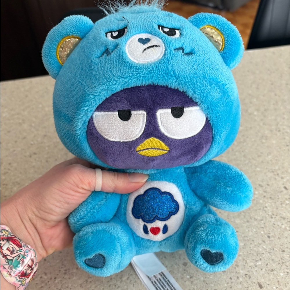 Sanrio Hello Kitty Care Bears Badtz-Maru Dressed As Grumpy Bear 8" Plush Blue